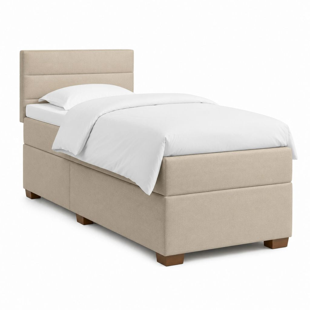 Polsterbett Beige aus Polyester Rechteckig 90 x 200 cm