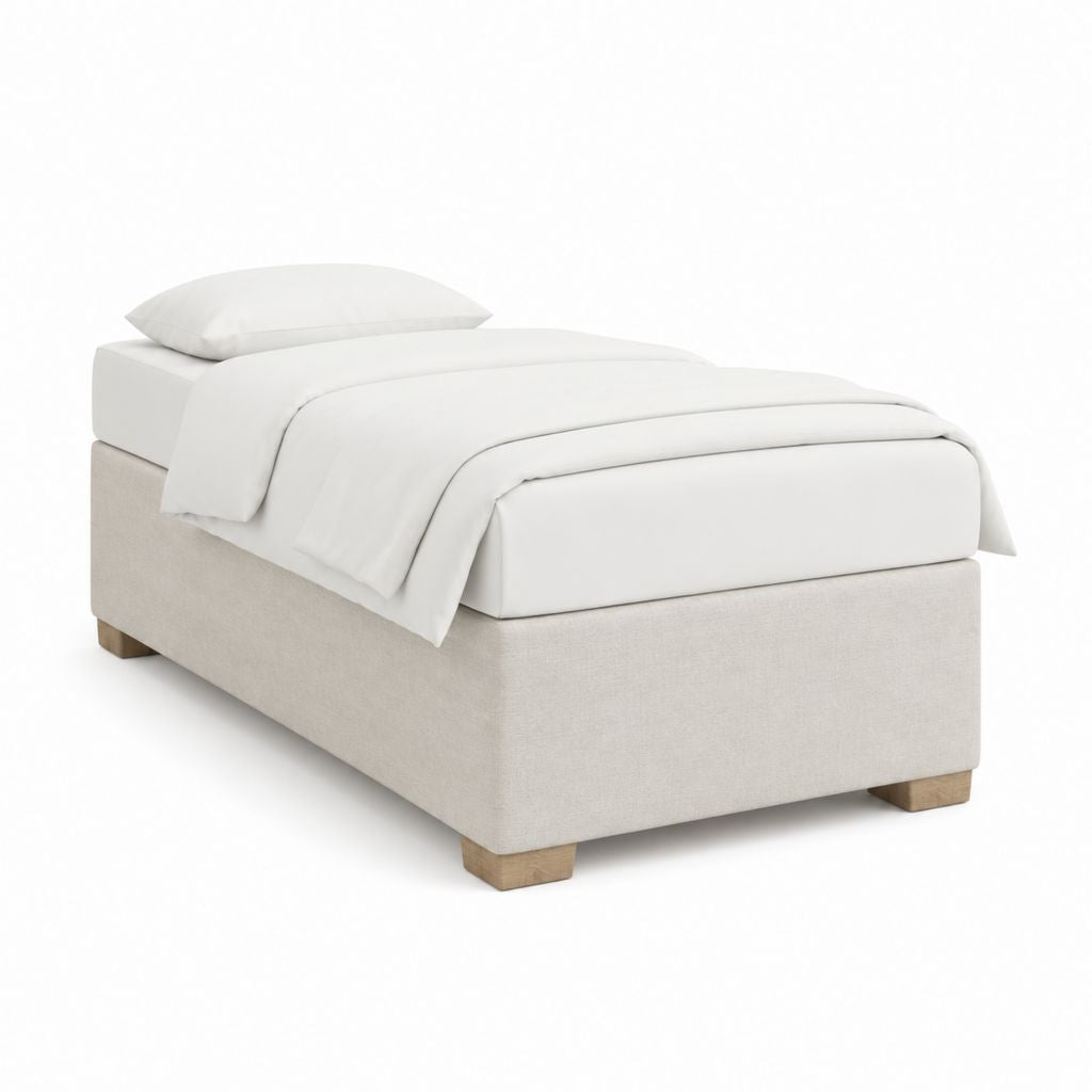Polsterbett Einzelbett Beige Polyester Rechteckig 90 x 200 cm